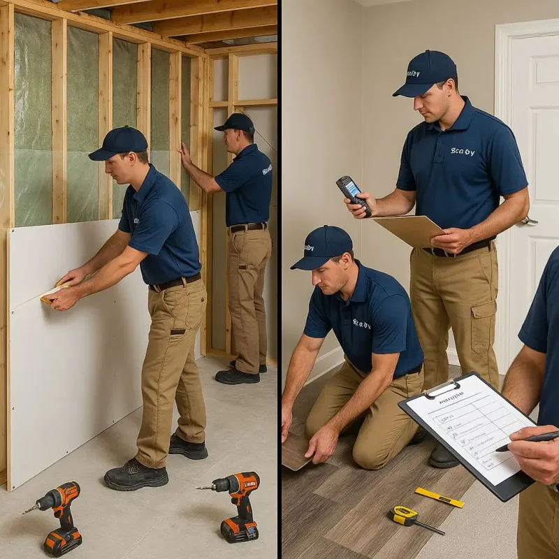 Repairs and Reconstruction process in Challenge-Brownsville, CA